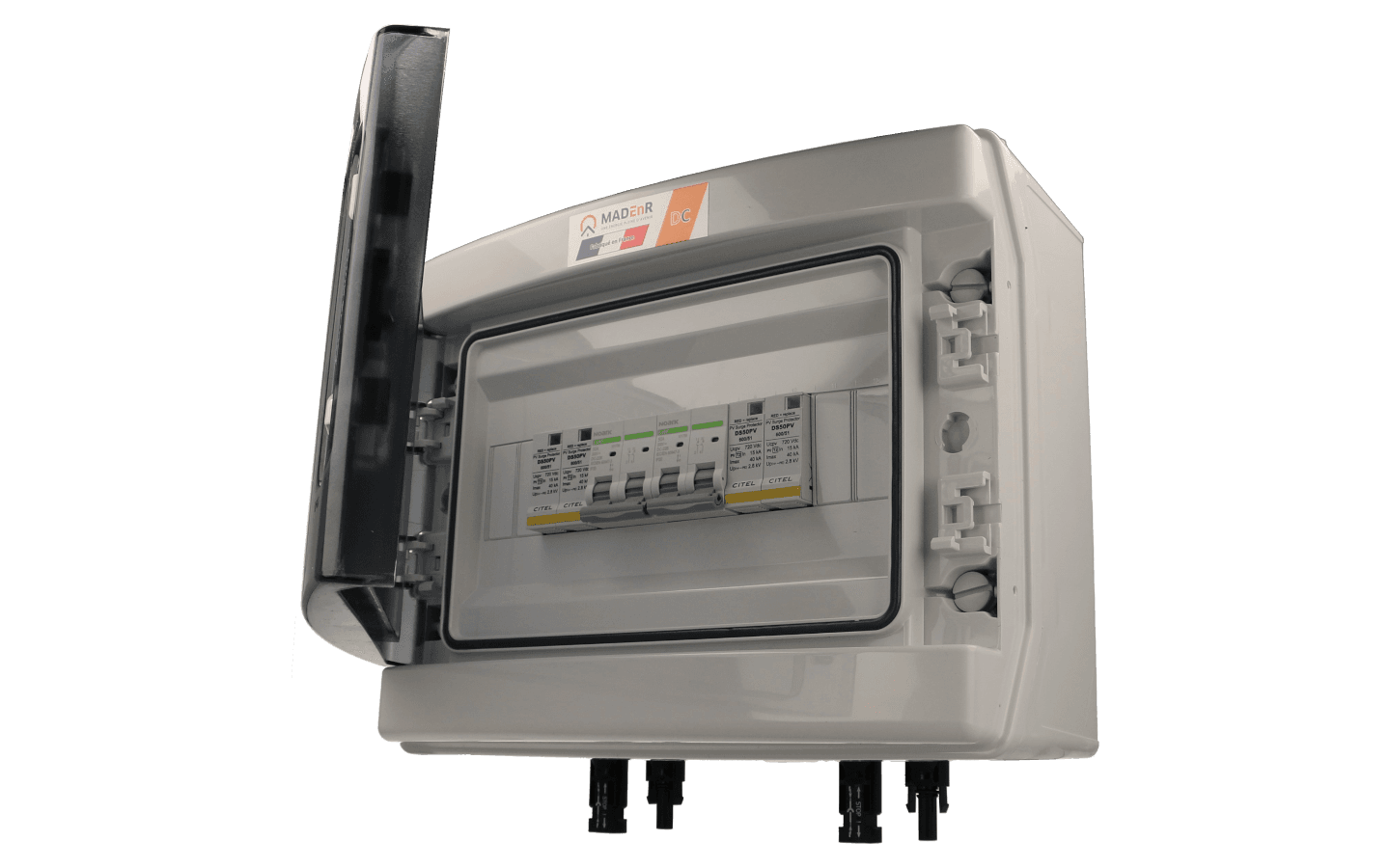 Coffret DC 600V 2 MPPT avec parafoudre
